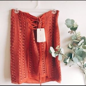 Moon river rusty orange small skirt